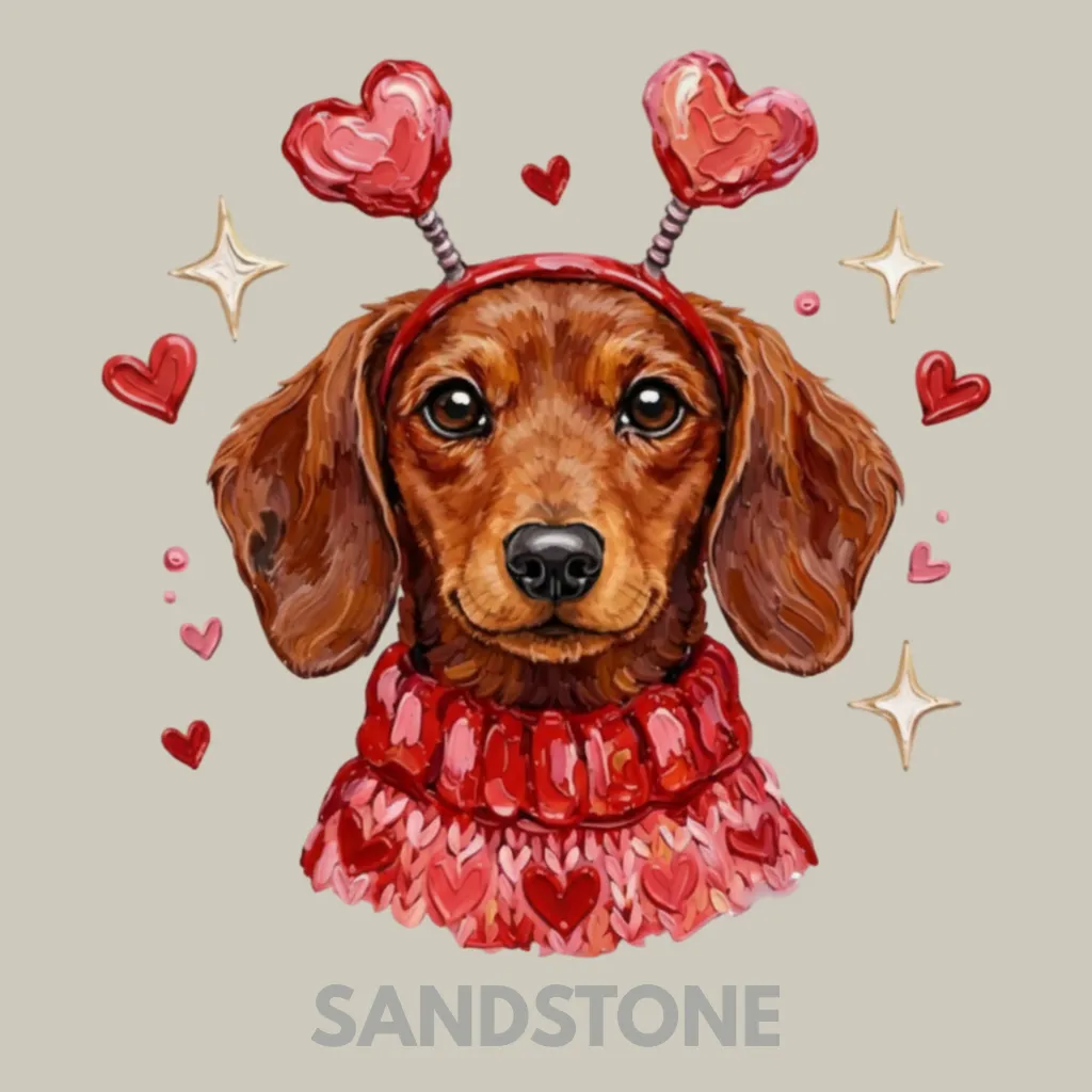 V02 - Dachshund Heart Headband Sandstone_Blank.webp