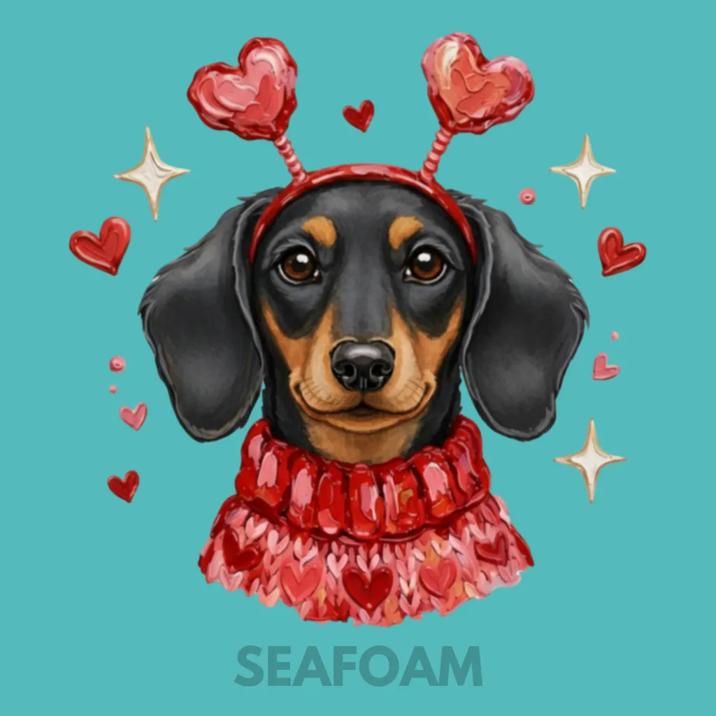 V03 - Dachshund Heart Headband Black and Tan Seafoam_Blank.webp