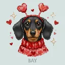 V03 - Dachshund Heart Headband Black and Tan Bay_Blank.webp