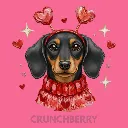 V03 - Dachshund Heart Headband Black and Tan Crunchberry_Blank.webp