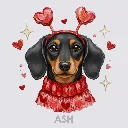 V03 - Dachshund Heart Headband Black and Tan Ash_Blank.webp