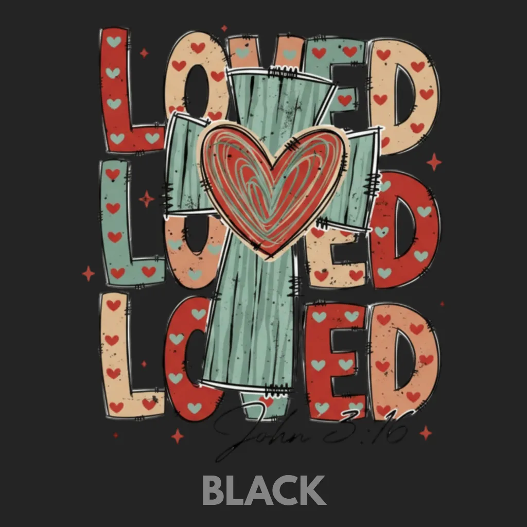 V09 - x3 Love with Cross John 3_16 Black_Blank.webp