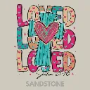 V10 - x3 Love with Cross John 3_16 BRIGHT TEAL and PINKS Sandstone_Blank.webp