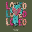 V10 - x3 Love with Cross John 3_16 BRIGHT TEAL and PINKS Hemp_Blank.webp
