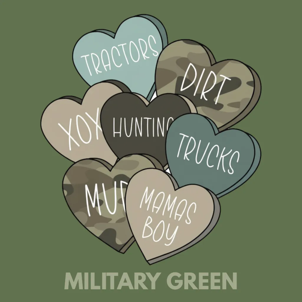 V13 - Mamas Boy Conversation Hearts MilitaryGreen_Blank.webp