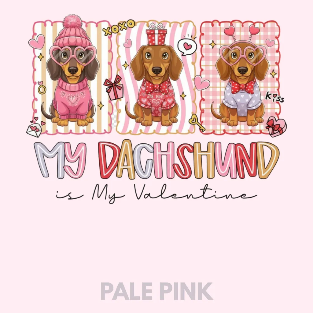 V14 - x3 Dachshund is my Valentine PalePink_Blank.webp
