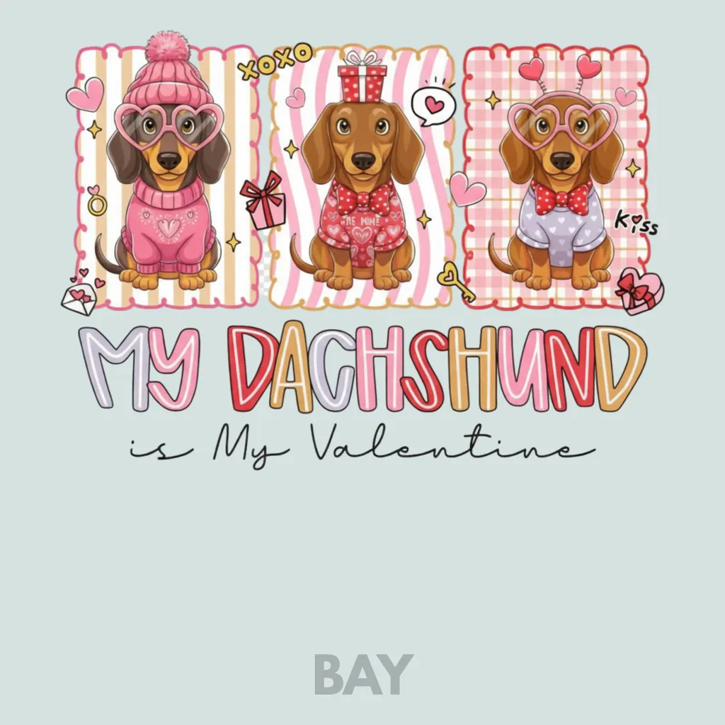 V14 - x3 Dachshund is my Valentine Bay_Blank.webp