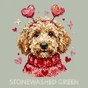 V15 - Labradoodle hand painted with sweater and headband StonewashedGreen_Blank.webp
