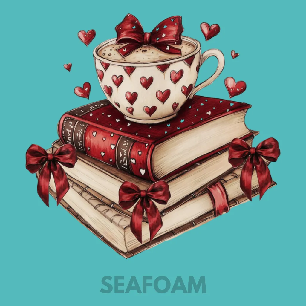 V20 - Coffee Cup on Stacked Books Seafoam_Blank.webp