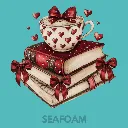 V20 - Coffee Cup on Stacked Books Seafoam_Blank.webp