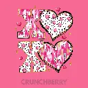 V21 - XOXO Black, white, pink, gold Crunchberry_Blank.webp