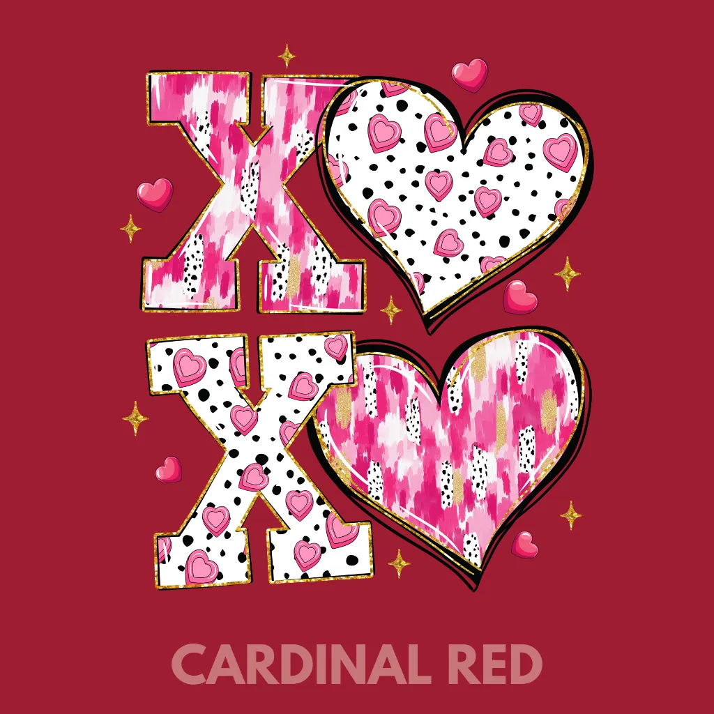 V21 - XOXO Black, white, pink, gold Cardinal_Blank.webp