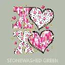 V21 - XOXO Black, white, pink, gold StonewashedGreen_Blank.webp