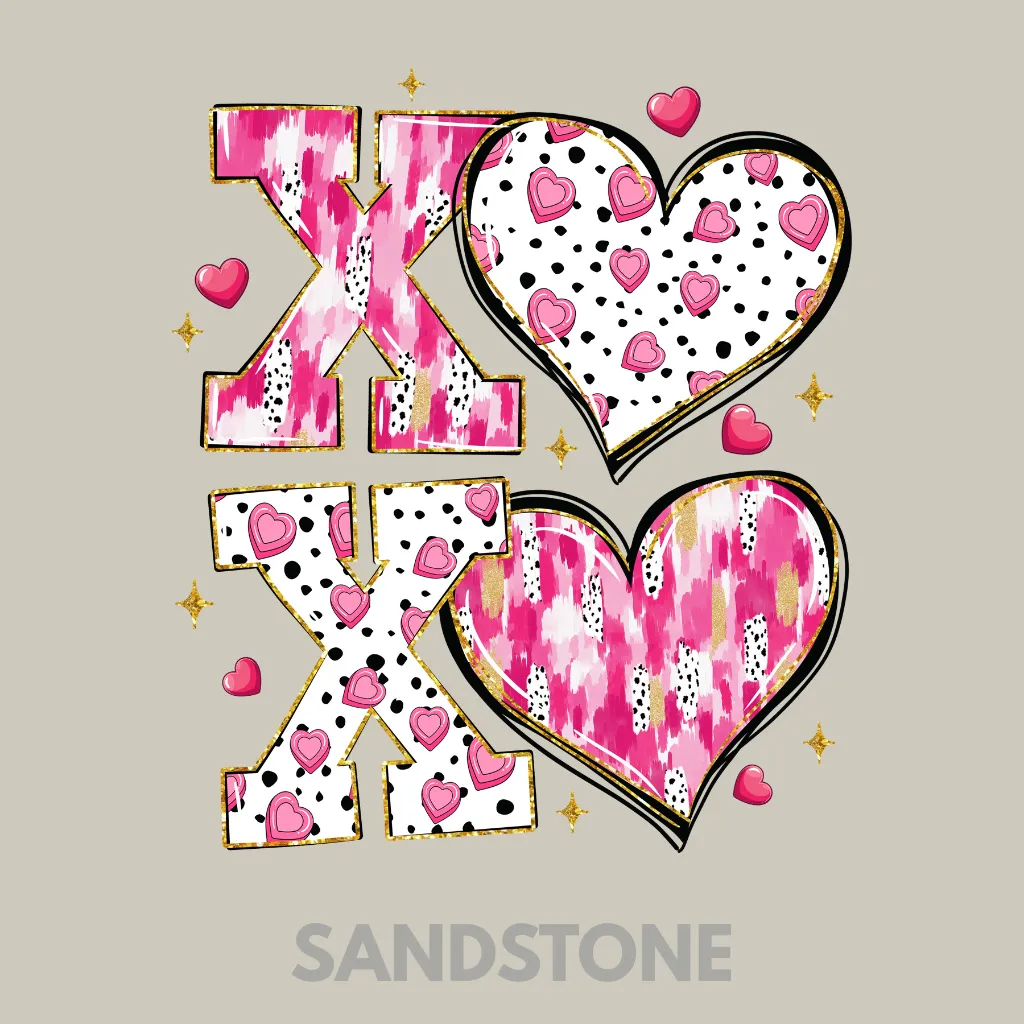 V21 - XOXO Black, white, pink, gold Sandstone_Blank.webp
