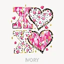 V21 - XOXO Black, white, pink, gold Ivory_Blank.webp