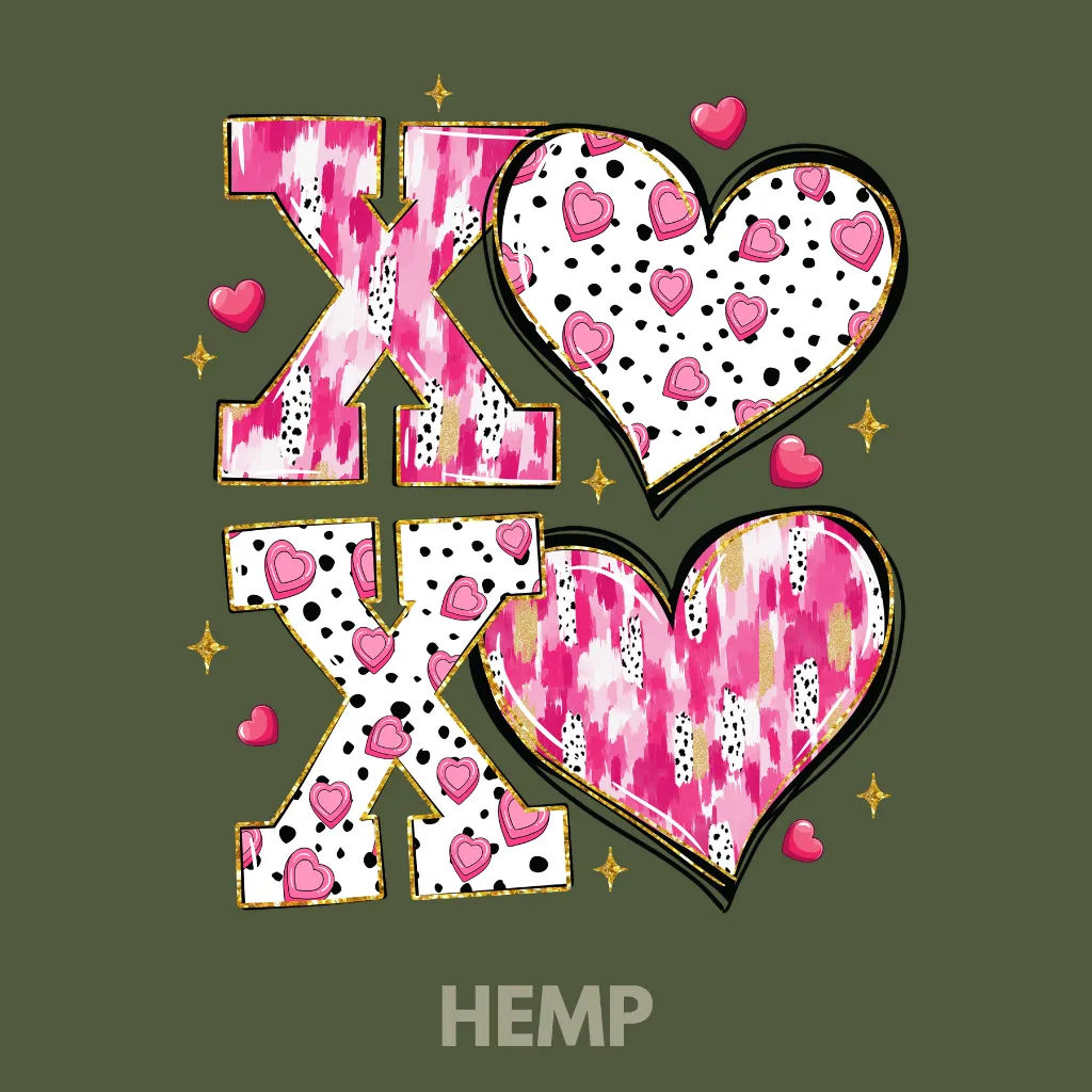V21 - XOXO Black, white, pink, gold Hemp_Blank.webp