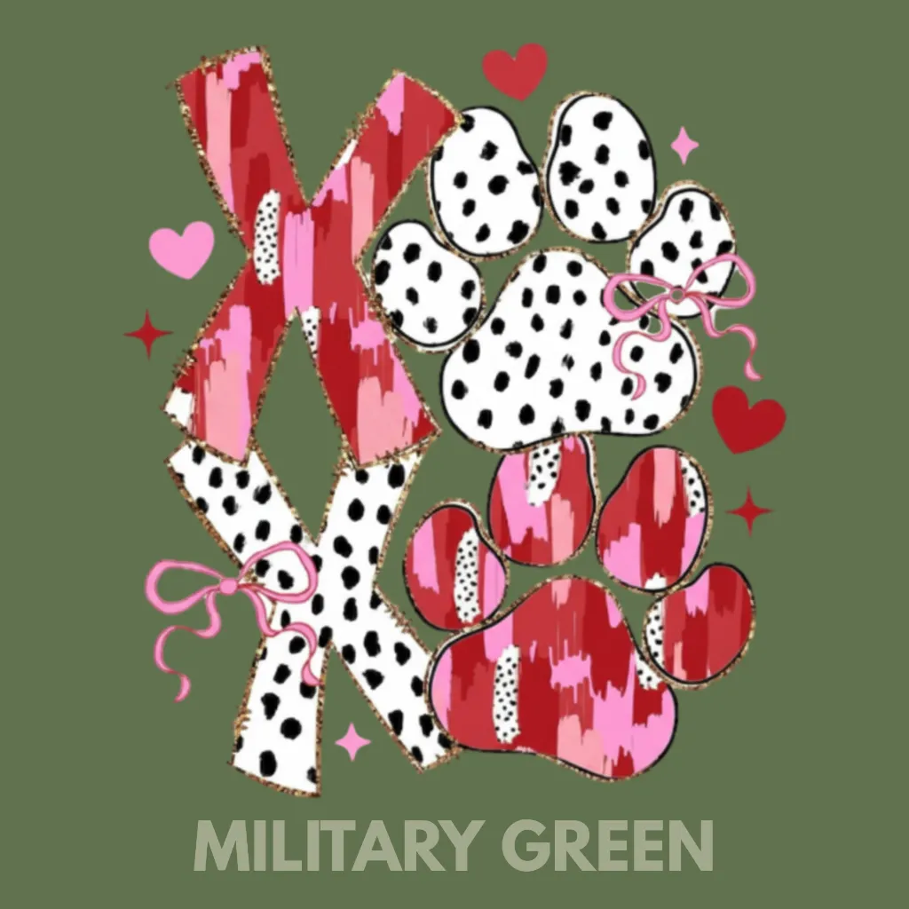 V24 - XOXO Pawprint MilitaryGreen_Blank.webp