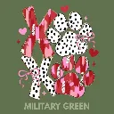 V24 - XOXO Pawprint MilitaryGreen_Blank.webp