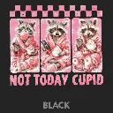V26 - Not Today Cupid x3 Racoons Black_Blank.webp