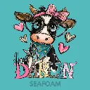 V27 - Howdy Darlin Cow Seafoam_Blank.webp