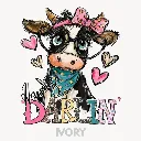 V27 - Howdy Darlin Cow Ivory_Blank.webp