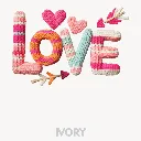 V30 - LOVE Knitted Striped Tubes Arrows Ivory_Blank.webp