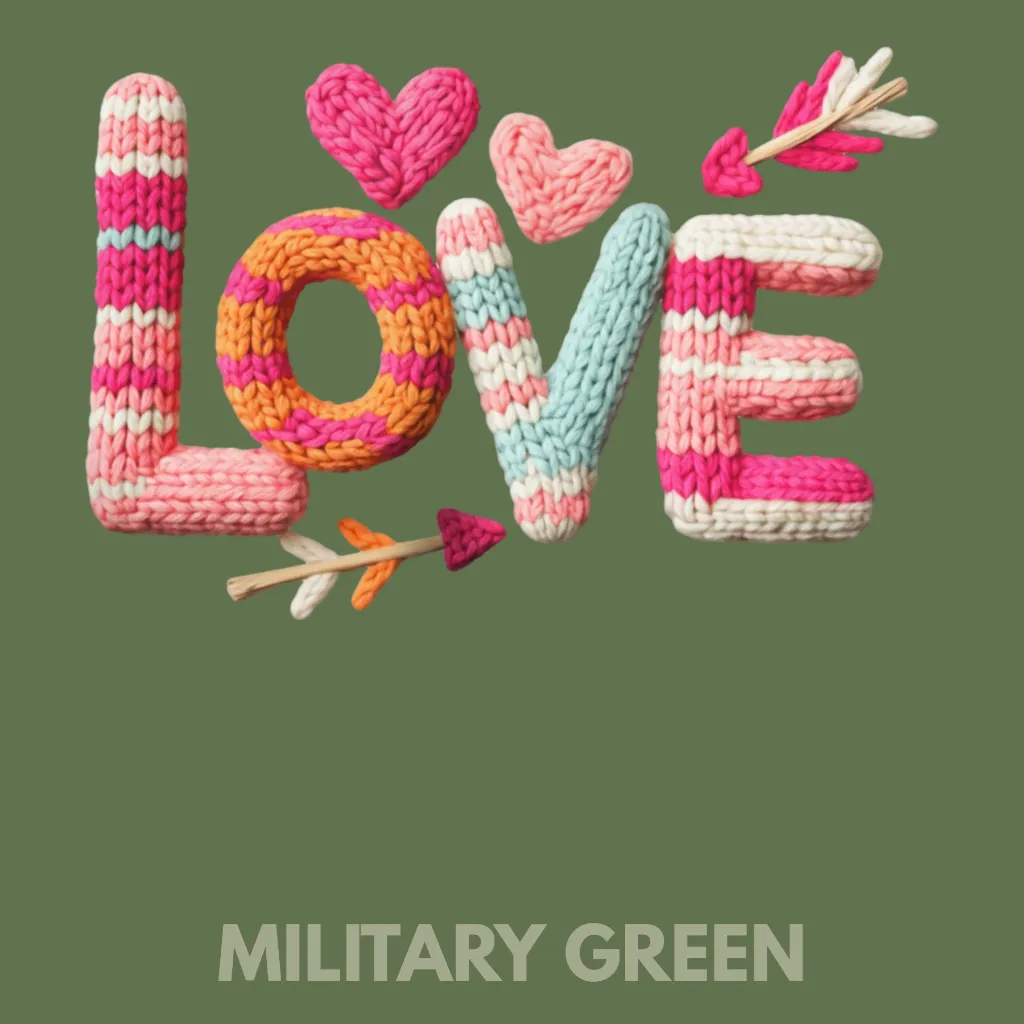 V30 - LOVE Knitted Striped Tubes Arrows MilitaryGreen_Blank.webp