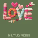 V30 - LOVE Knitted Striped Tubes Arrows MilitaryGreen_Blank.webp
