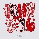V31 - John 3.16 Red Applique Ash_Blank.webp