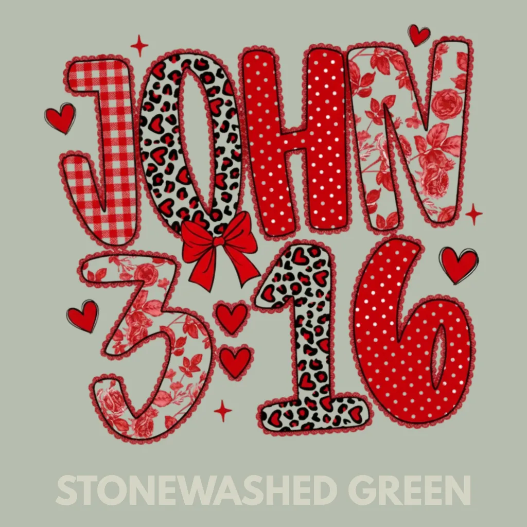 V31 - John 3.16 Red Applique StonewashedGreen_Blank.webp