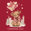 V32 - Highland Cow watercolor cityscape balloons Cardinal_Blank.webp