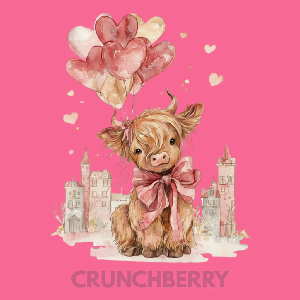 V32 - Highland Cow watercolor cityscape balloons Crunchberry_Blank.webp