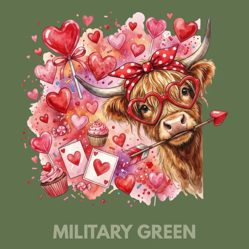 V33 - Highland Cow collage MilitaryGreen_Blank.webp