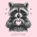 V39 - Racoon Heart Hands LightPink_Blank.webp