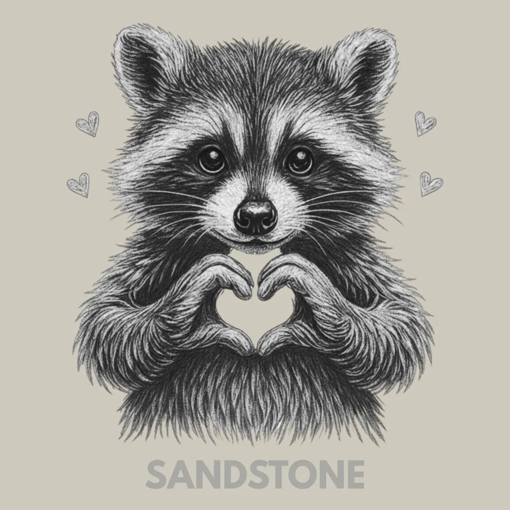 V39 - Racoon Heart Hands Sandstone_Blank.webp