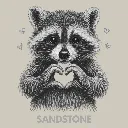 V39 - Racoon Heart Hands Sandstone_Blank.webp