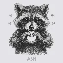 V39 - Racoon Heart Hands Ash_Blank.webp