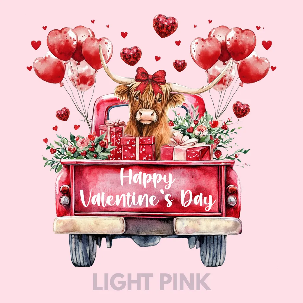 V42 - Highland Cow Valentines Truck LightPink_Blank.webp