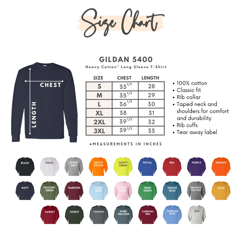 Gildan - Long Sleeve Tee (Adult) (Light Pink, S)